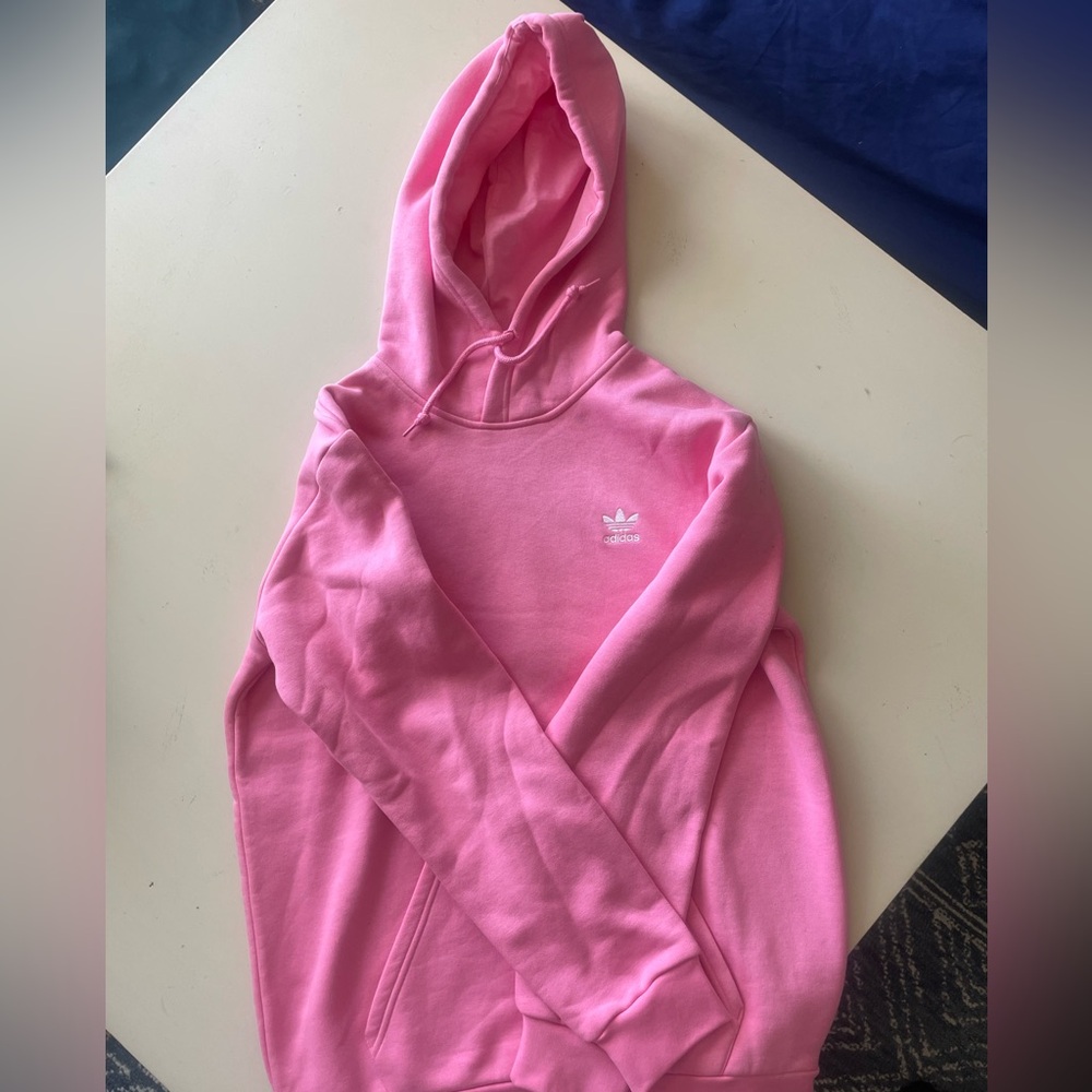 Adult men's Adidas pink hoodie